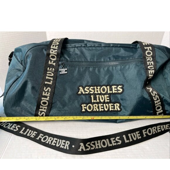 Emotional Baggage Duffel — Teal Travel / Gym Bag, Graphic Strap - Picture 7 of 14